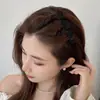 Presilha de Cabelo de Princesa Trançada de Camada Dupla Preguiçosa para Mulheres, Presilha para Franja Frontal, Presilha Lateral, Pente de Cabelo Superior, Acessório de Cabelo
