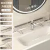 Estante Vertical de Acero Inoxidable 304 para Grifo, Sin Taladro, para Baño, Lavabo, Lavamanos, Estante de Almacenamiento Frontal de Espejo