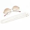 Moda de joyería transfronteriza europea y americana simple cadena de gafas de perlas antideslizante para colgar del cuello cuerda para gafas ventas directas de fábrica