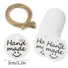 Etiqueta de Regalo Hecha a Mano Etiqueta Hecha a Mano con Amor Etiqueta Colgante DIY para Hornear