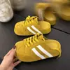 Sandalias retro versátiles tipo Birkenstock para mujer, para exteriores, nuevo otoño 2026, estilo bosque, suela gruesa, puntera cerrada, media zapatilla