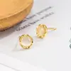 Juego de Seis Pendientes Pequeños de Piedra Ojo de Gato 2022 Nuevos Pendientes Coreanos de Moda Estilo Celebridad de Internet con un Toque de Lujo para Mujer