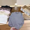 Doce Pequeno Super Macio! Camada Base Feminina Outono Novo Estilo Camiseta Infantil Manga Longa Top para Bebê Roupa Íntima Versátil