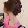 Presilha de cabelo flor de acetato simples e elegante para mulheres, novo modelo 2026, presilha para a parte de trás da cabeça, grampo para meio rabo de cavalo, presilha de tubarão