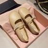 Sapatos Mary Jane estilo Chanel para Mulheres, Moda Nova de Verão 2024, Sapatos Únicos Versáteis Rasos Antiderrapantes, Tendência