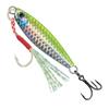 Isca Jig Metálica Vibrante de Arremesso Longo Isca Jig Metálica Isca Artificial Camada de Água Inteira Imitação Escama de Peixe Marca Cavalo Isca Zander