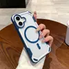 Funda Magnética Anticaída de Dos Tonos para Teléfono Adecuada para Apple 17 Pro Max Oro Desierto 16 Moderna 15 Agujero Grande 14/13