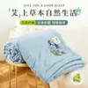 Colcha de Verão Repelente de Mosquitos de Artemísia, Algodão Lavável, Colcha de Resfriamento de Verão Lavável à Máquina, Colcha de Seda Refrescante de Menta para Ar Condicionado, Colcha Fina Individual/Casal