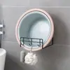 Estante para lavabo de baño sin taladro, organizador de lavabo de pared, ganchos adhesivos fuertes para el baño, estante de pared para almacenamiento en la cocina