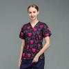 Ropa de lavado a mano, ropa quirúrgica estampada de manga corta para médicos, ropa de trabajo para salón de belleza oral para mujeres, ropa de algodón para cepillos de manos de hospital para mascotas para hombres