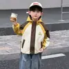 2389 Jaqueta com Capuz para Meninos, Estilo Primavera/Outono, Nova Coleção 2026, Jaqueta de Outono para Bebê, Roupa de Outono da Moda para Crianças, Corta-vento