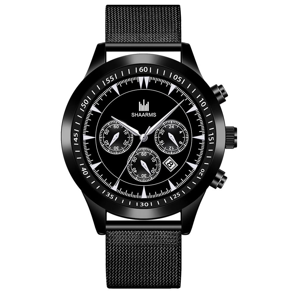 黑色网带黑壳黑面银针