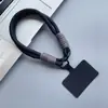 Cordón Corto para Teléfono Móvil Color Macarrón Junta para Teléfono Móvil Doble Extremo Anti-Pérdida Cuerda de Muñeca Unisex Tejida a Mano