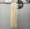 Estilo Chinês Cor Café Sistema de Cores Cenário Externo Arranjo Cortinas de Gaze Tecido de Gaze Caligrafia Tecido para Pendurar na Lareira