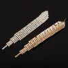 Pendientes de Borlas Estilo Europeo y Americano para Mujer, Nuevos Pendientes de Cadena Garras con Pedrería, Pendientes de Diamantes Completos para Banquetes de Boda de Comercio Exterior E449