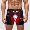 AliExpress Amazon Transfronterizo Regalo de Navidad Año Nuevo Ropa Interior para Hombre Seda de Leche Cintura Media Alta Elasticidad Alta Transpirables Pantalones Cortos