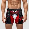 Aliexpress Amazon Regalo Navideño Transfronterizo Año Nuevo Ropa Interior para Hombre Pantalones Cortos de Seda de Leche de Cintura Media Alta Elásticos Transpirables