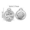 Acero Inoxidable Personalidad Impermeable Doce Constelaciones Oro de 18K Colgante Pulsera Collar Accesorios Acero Titanio DIY Joyería Colgante