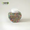 Frasco Transparente de Plástico para Mascotas de Grado Alimenticio 80ml Botella con Forma de Corazón Dulces para Panecillos Frasco Sellado de Plástico Transparente con Tapa
