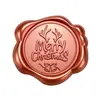 Adesivo de lacre de cera bordô cintilante Série de Natal convite de envelope decoração de garrafa de vinho adesivo de vedação
