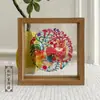 Marco de Fotos de Corte de Papel Transparente de Doble Cara Adorno de Pintura Decorativa Soporte de Exhibición para Montaje de Caligrafía Marco con Pinza Personalización Transfronteriza