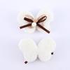 Borboleta de Tecido Acessórios DIY Feitos à Mão Presilhas de Cabelo e Enfeites de Cabelo, Acessórios de Pelúcia Multicor, Presilhas Laterais de Desenho Animado para Meninas, Atacado