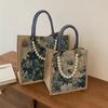 Bolsa de Verão Grande Capacidade Bolsa Tote 2026 Novo Estilo Ins para o Trabalho Portátil Bolsa de Mãe Bolsa de Ombro Mão Fashion