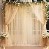 Cortina de arco para fiesta de bodas, decoración de tela para césped, diseño de boda, escena, foto de fondo, cortina transfronteriza, calor