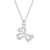Collar Colgante Pequeño Caballo de Plata S925 Rueda de la Fortuna para Mujer con Topacio, Diseño de Nicho de Lujo Ligero, Joyería de Plata de Caballo que Atrae la Riqueza, Fábrica Proveedora para Transmisiones en Vivo