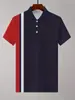 Camisa Polo Botão Manga Curta Color Block Transfronteiriça Temu, Fashion, Casual, Simples, Respirável, Business Outdoor