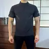 Camiseta de Manga Corta para Hombre de Verano, Ocio al Aire Libre, Deportes, Fitness, Moderna, Versátil, de Media Manga, Transpirable, de Secado Rápido, Top Ligero