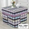 Cubierta para estufa eléctrica cubierta para mesa de fogata estilo nuevo cubierta de tela para mesa de fogata cubierta cuadrada engrosada para mesa calefactora de calentador eléctrico cubierta