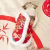 Ropa de invierno para perros, ropa de Año Nuevo, ropa gruesa de Año Nuevo para mascotas, accesorios de ropa para gatos, para Teddy, Bichon y perros pequeños