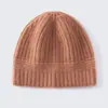Gorro de Punto 100% Cachemir Puro para Mujer Otoño Invierno Versátil Cálido Protección para Orejas Gorro de Lana Hace que la Cara se Vea Más Pequeña Cubre Toda la Cabeza Gorro para el Frío
