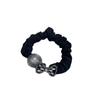 Elegante Anillo para el Cabello de Intestino Grueso Estilo Coreano Sensación de Alta Gama Incrustado con Diamantes Lazo de Perlas Diadema Cola de Caballo Alta Elástico de Tendón de Goma de Alta Elasticidad para Mujeres