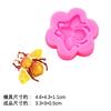 Molde de Silicona Rana Insecto Araña Abeja Caracol Herramientas para Decoración de Pasteles Plegables DIY Molde para Arcilla Chocolate