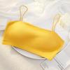 Espalda bonita algodón puro copa fija verano caliente fresco sin costuras delgado cómodo transpirable ropa interior interior y exterior fondo ropa interior femenina ss