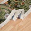 Caminho de Mesa Personalizado Americano Retrô com Franjas Estilo Pintura a Óleo Toalha de Mesa Longa Tecido Jacquard Decoração de Mesa de Café Bandeira de Mesa de Cabeceira
