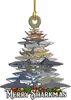 Nova Decoração de Árvore de Natal Animal DIY Pingente Pendurado Festa de Natal Presente