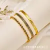 Moda Europeia e Americana Conjunto de Pulseiras Abertas de Metal Estilo Étnico Boêmio Feminino Elegante Moda Design de Nicho Pulseira