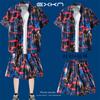 Traje de Camisa de Playa de Manga Corta de Verano para Hombre Vacaciones de Viaje en Sanya Ropa de Tallas Grandes Ropa de Viaje a la Orilla del Mar Ropa de Verano