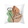Funda de Almohada Personalizada Estilo Morandi Primavera Transfronteriza Terciopelo Piel de Durazno Funda de Cojín para Sala de Estar Dormitorio Funda de Almohada