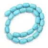 Brincos de Turquesa Cilíndricos Colar Pulseira Contas Soltas DIY Acessórios para Joias Artesanais Corrente para Cintura de Roupas Atacado