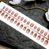 Nuevas Tiras de Uñas Postizas de Alta Venta, Uñas Postizas Coloridas Ojo de Gato Usables, Uñas Postizas Degradadas, Uñas Postizas Usables