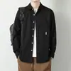 Camisas Transfronterizas para Hombre en Otoño Nuevas Camisas Casuales Holgadas de Manga Larga Tendencia de Moda Juvenil Chaquetas de Trabajo para Hombre