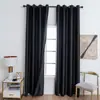 Cortinas Blackout de Alta Densidad Producto Terminado Gancho Perforado Cortinas Parasol Sala de Estar Color Sólido Simple Comercio Exterior Amazon
