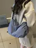 Bolsa Transversal Grande Leve Casual Estilo Japonês Nova Bolsa Esportiva de Lona da Moda para Passeio, Trajeto para o Trabalho, Bolsa de Ombro