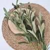 El Más Vendido Transfronterizo de Amazon: Planta Verde Artificial de Hojas de Olivo de 6 Ramas, Jarrón con Rama de Olivo, Planta Artificial Resistente al Sol