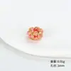 Pulsera de Cuerda para la Mano Nudo Flor de Durazno Tejida a Mano Pura Pulsera Cuentas Espaciadoras Accesorios DIY Semi-Terminado Nudo Plano Anillo Dorado