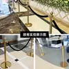 Fábrica de Origem de Foshan Colunas de Metal Personalizáveis com Cordas de Suspensão, Barreiras de Isolamento de Linha de 1,0m, Postes de Sinalização de Segurança
